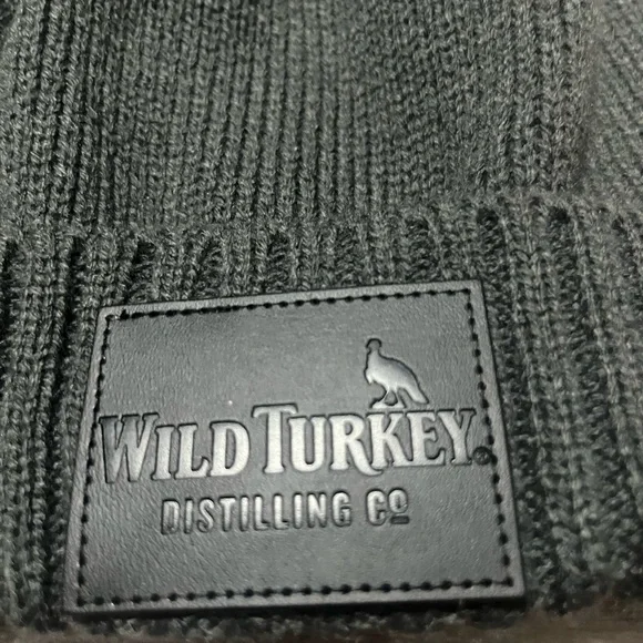 Charcoal Knit Wild Turkey Beanie - Picture 2 of 3